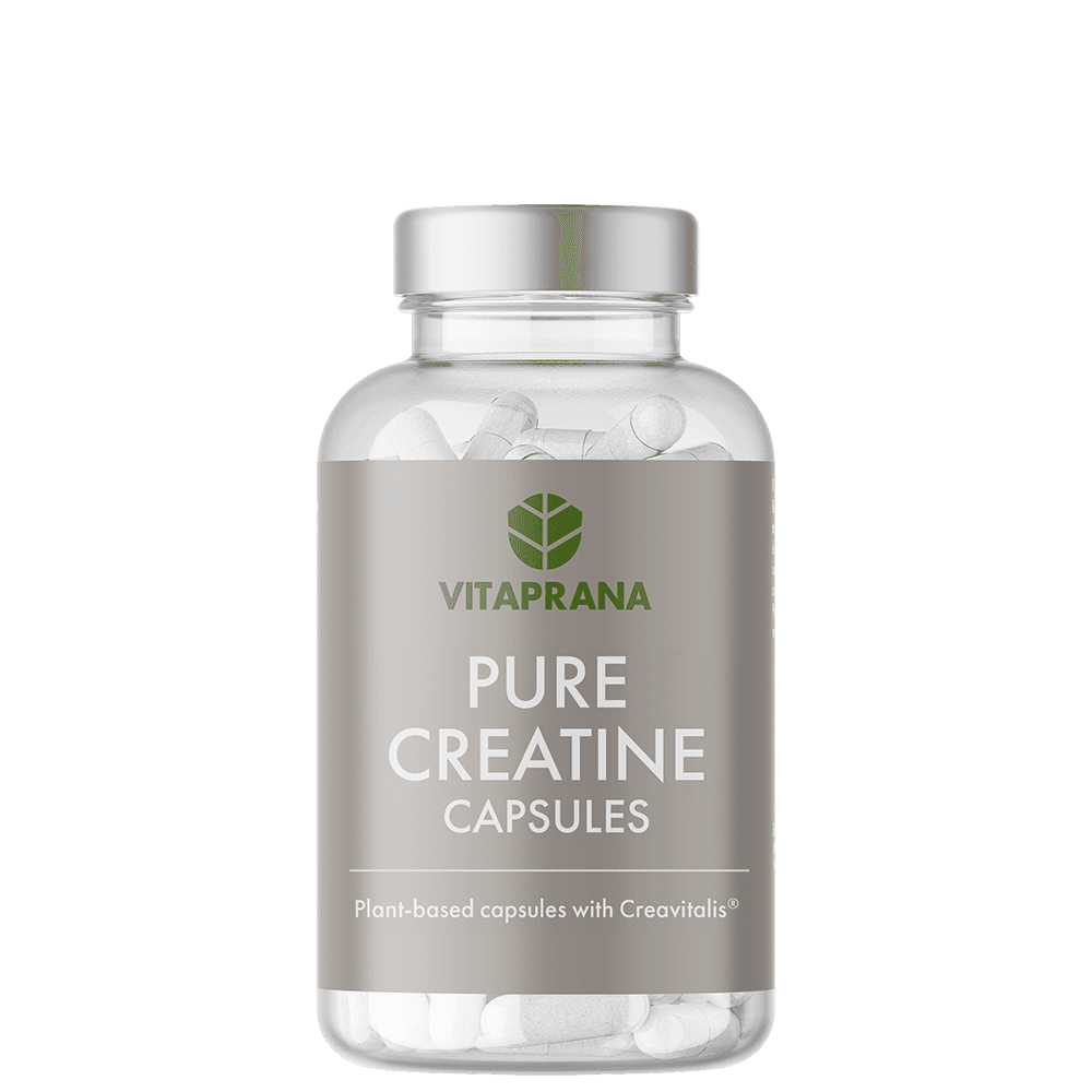 Pure Creatine Kreatin Monohydrat Kapslar 100 st – från Vitaprana – 219 kr – hos Bodystore