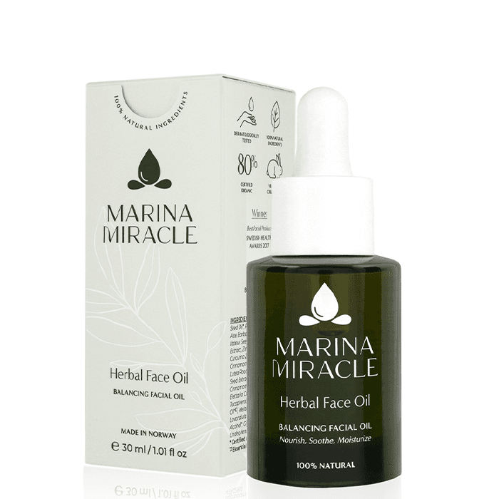 Herbal Ansiktsolja 30 ml – från Marina Miracle – 419 kr – hos Bodystore