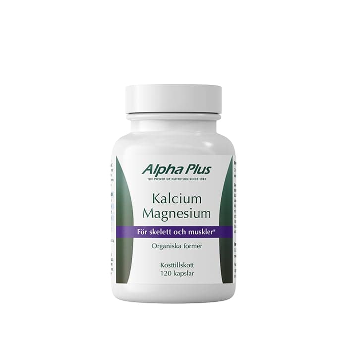 Kalcium Magnesium 120 kapslar – från Alpha Plus – 199 kr – hos Bodystore