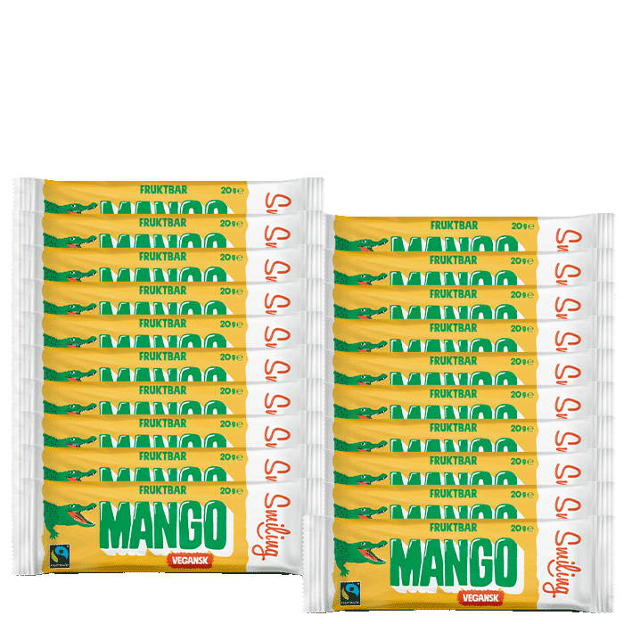 20 x Smiling Mangobar, 20 g – från Smiling – 289 kr – hos Bodystore