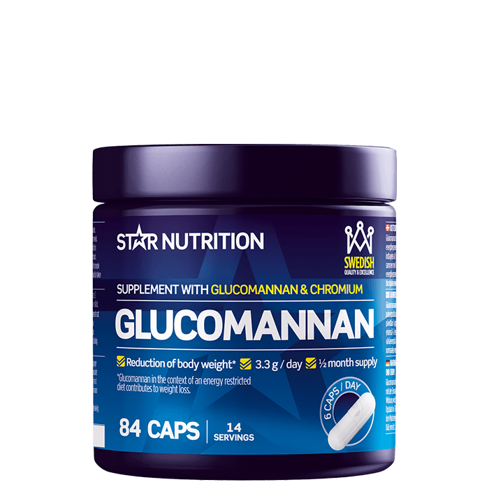 Glucomannan Fettförbrännare 84 Kapslar från Star Nutrition – köp hos Bodystore