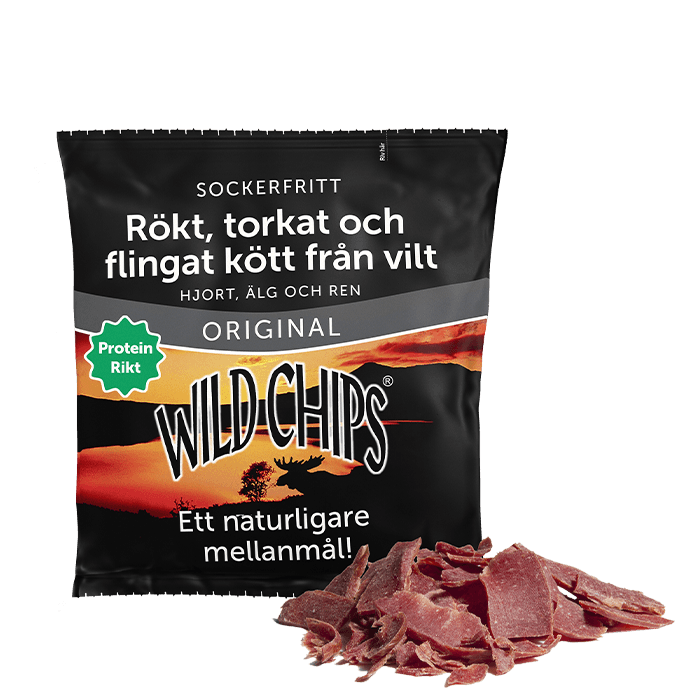 WILD CHIPS Jerky 40 g – från Wild Man – 39 kr – hos Bodystore