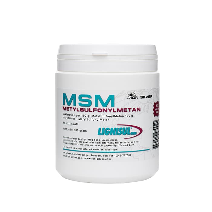 MSM Lignisul 500 g – från Ion Silver – 188 kr – hos Bodystore