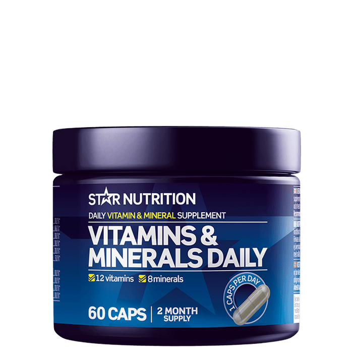 Vitamins & Minerals Daily 60 kapslar – från Star Nutrition – 99 kr – hos Bodystore