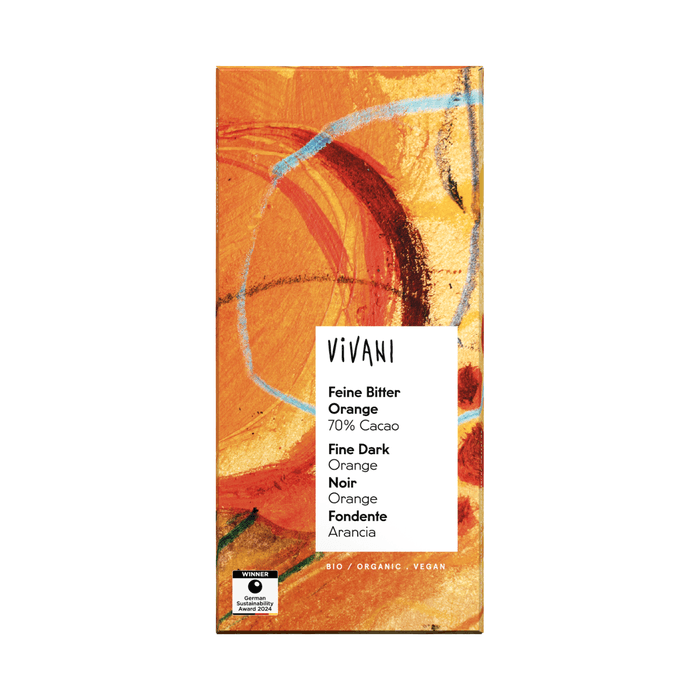 Mörk Choklad med Apelsin Ekologisk 80g – från Vivani – 55 kr – hos Bodystore