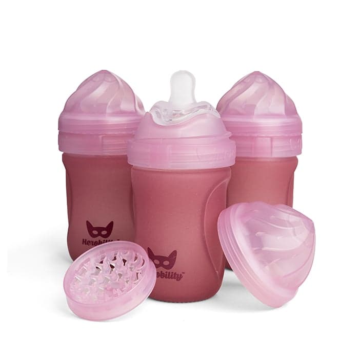 Nappflaskor Rosa 220 ml 3 pack – från Herobility – 399 kr – hos Bodystore