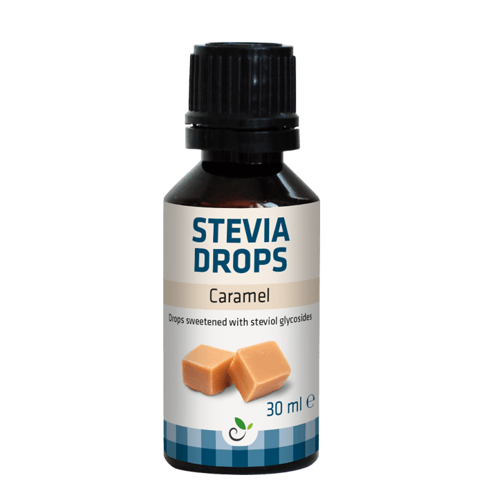 Stevia Droppar Karamell 30 ml – från SUKRIN – 79 kr – hos Bodystore