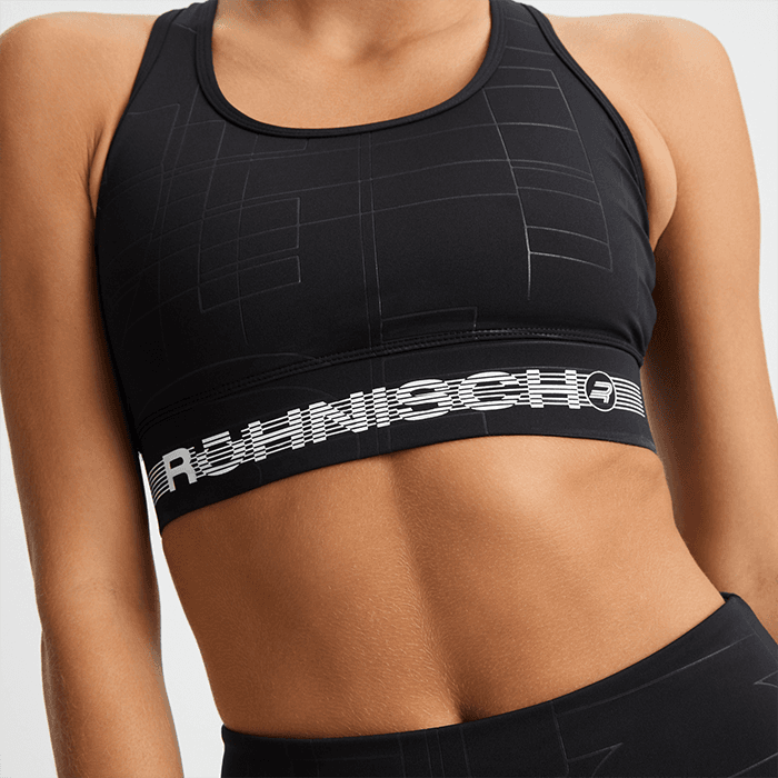 Emblem Emboss Sport-BH Svart – från Röhnisch – 200 kr – hos Bodystore