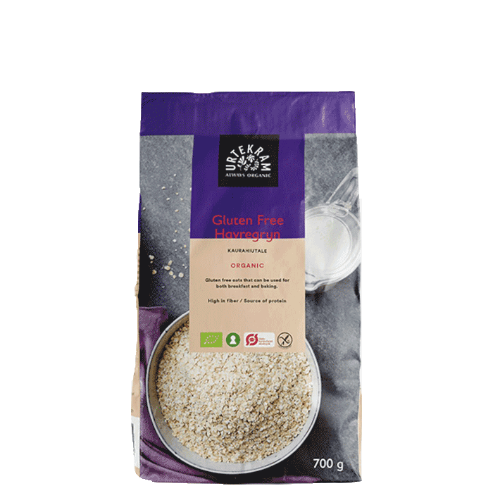 Havregryn Glutenfri 700 g – från Urtekram – 42 kr – hos Bodystore