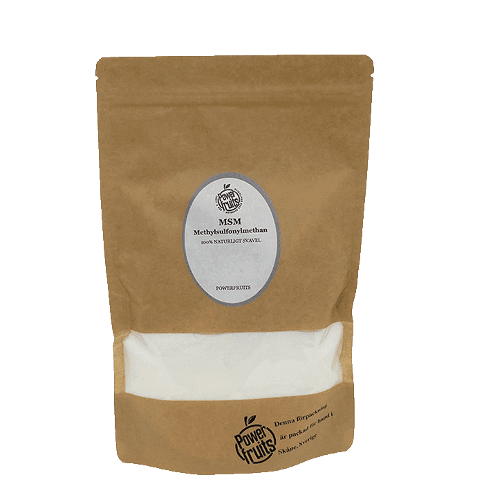 MSM Pulver 500 g – från Powerfruits – 160 kr – hos Bodystore