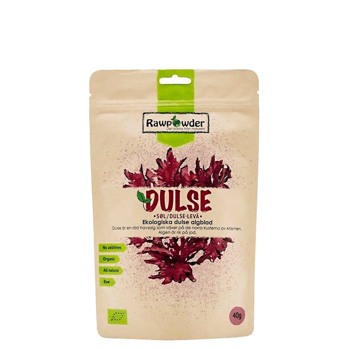 Ekologisk Dulse Alg Blad RAW 40 g – från Rawpowder – 63 kr – hos Bodystore