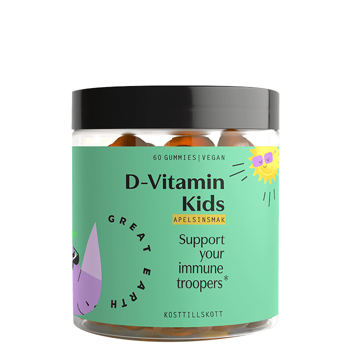 D-Vitamin Kids Apelsin 60 Gummies – från Great Earth – 149 kr – hos Bodystore