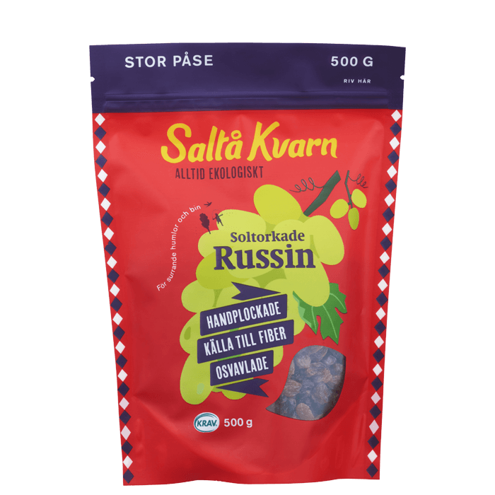 Russin 250 g – från Saltå Kvarn – 45 kr – hos Bodystore