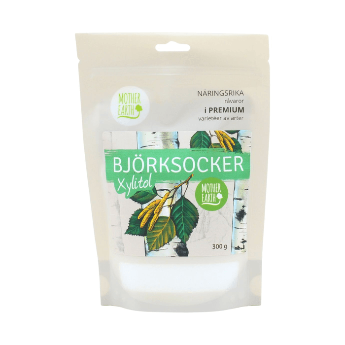 Björksocker (Xylitol) Premium 300g – från Mother Earth – 74 kr – hos Bodystore