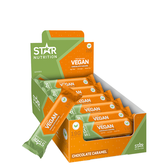 12 x Vegan Proteinbar 55 g – från Star Nutrition – 239 kr – hos Bodystore