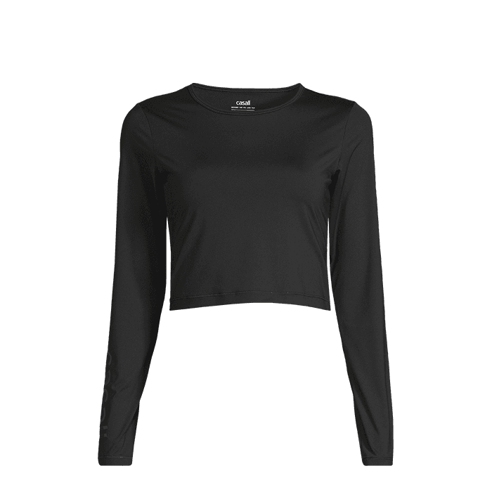 Graphic Crop Long Sleeve, Black – från Casall Sportswear – 300 kr – hos Bodystore