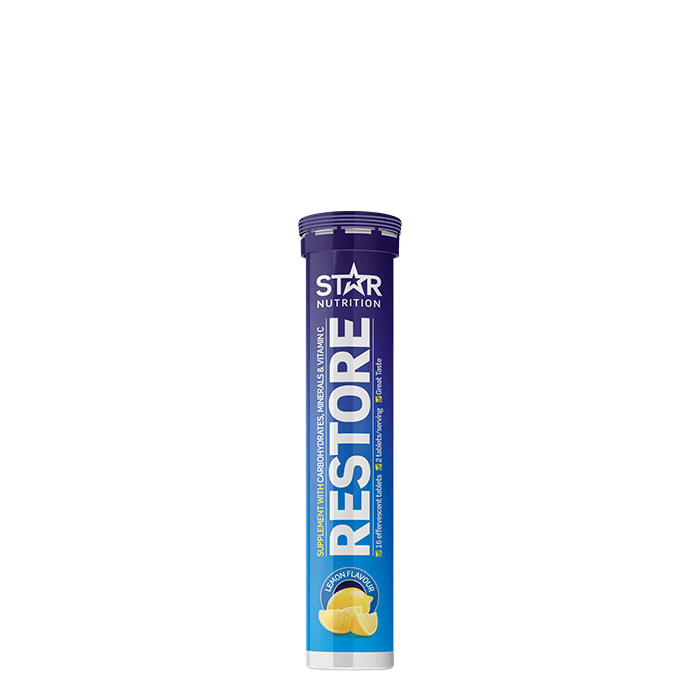 Restore Elektrolyter 16 brustabletter Citrus – från Star Nutrition – 49 kr – hos Bodystore
