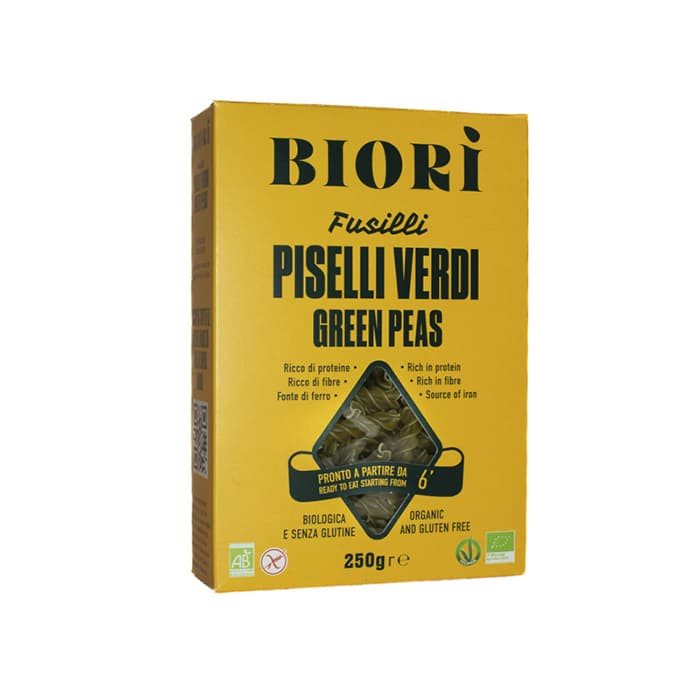 Grön Ärtpasta Fusilli Glutenfri 250 g – från Biori – 39 kr – hos Bodystore