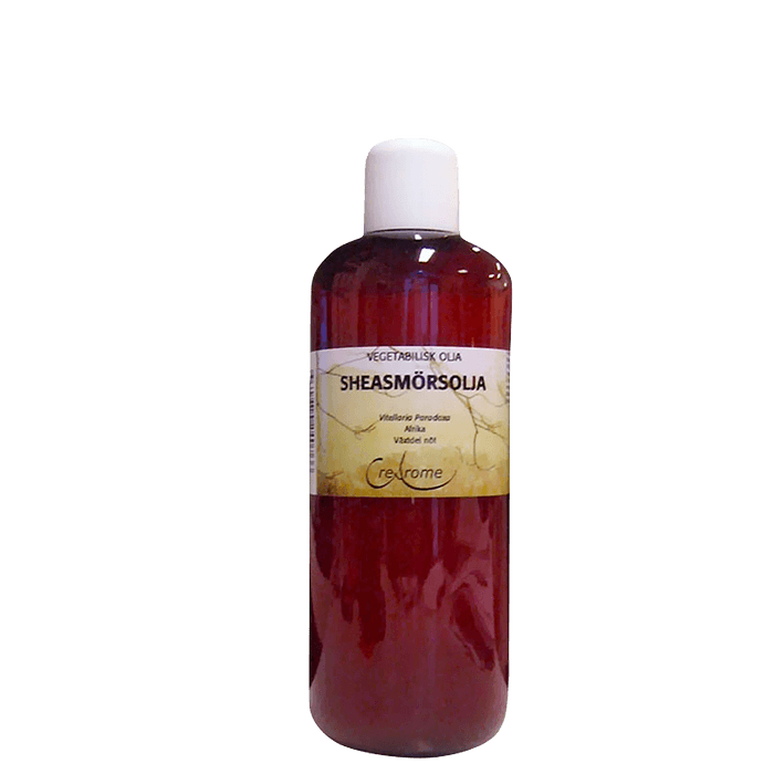 Sheasmörsolja 500 ml – från Crearome – 175 kr – hos Bodystore