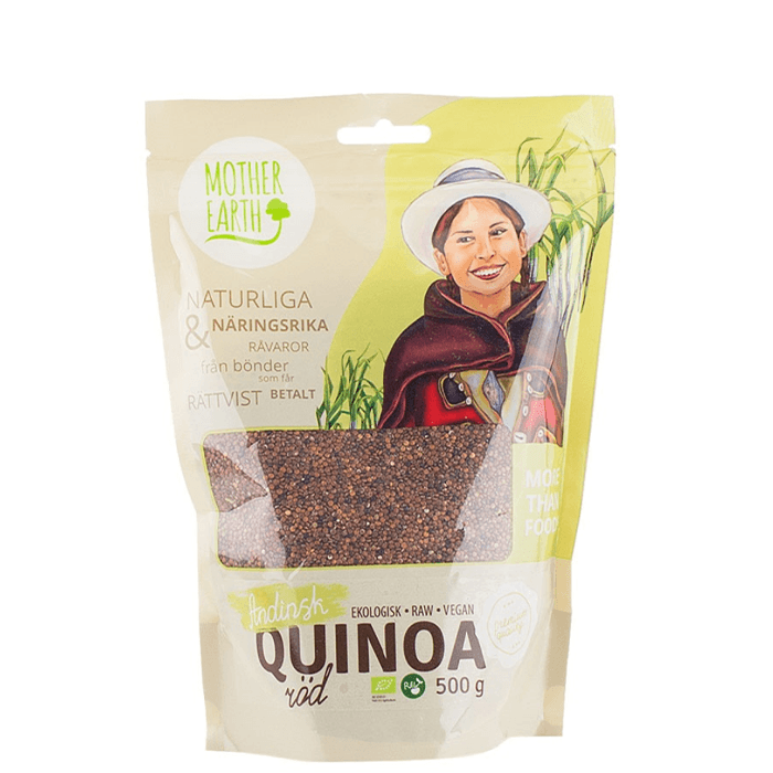 Quinoafrö Röda Premium Ekologiska 500 g – från Mother Earth – 75 kr – hos Bodystore