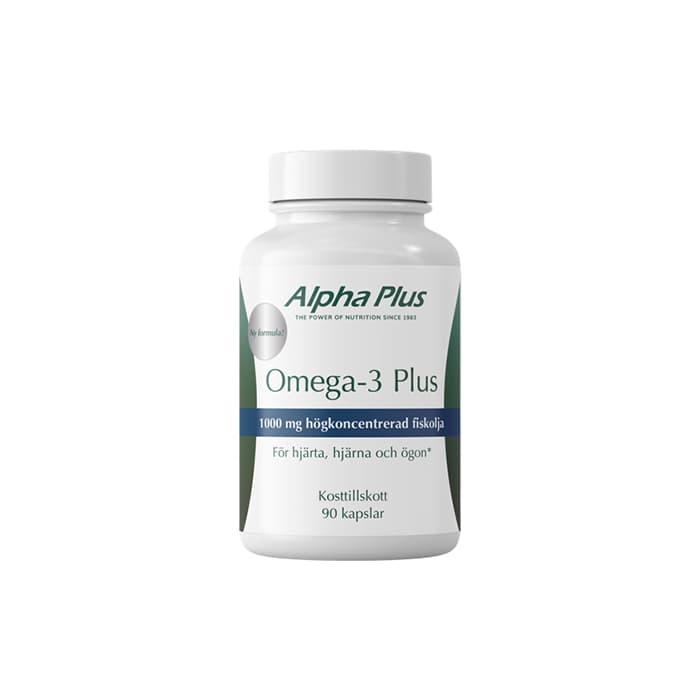 Omega-3 Plus 90 kapslar – från Alpha Plus – 209 kr – hos Bodystore