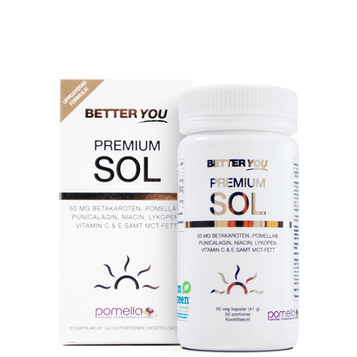 Premium Sol Betakaroten 50 kapslar – från Better You – 255 kr – hos Bodystore