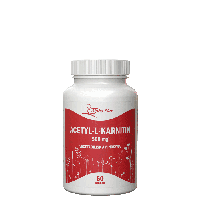 Acetyl-L-karnitin Vegetabilisk L-karnitin 60 kapslar – från Alpha Plus – 205 kr – hos Bodystore