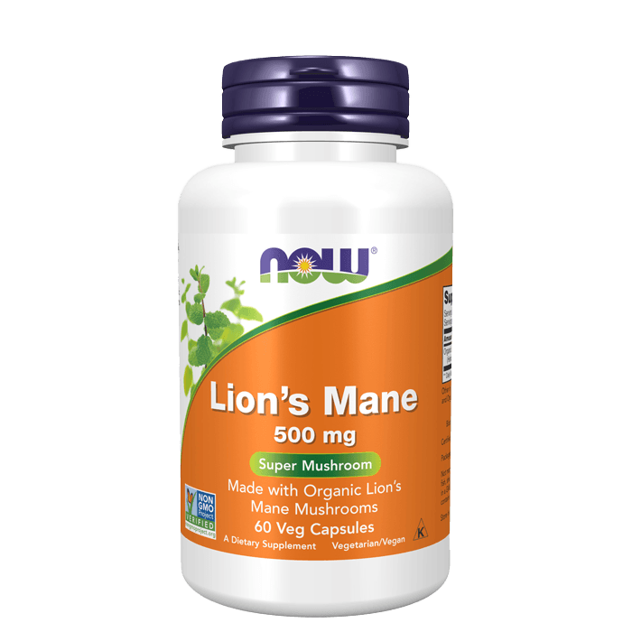 Ekologisk Lions Mane svamp 60 kapslar – från Now Foods – 425 kr – hos Bodystore