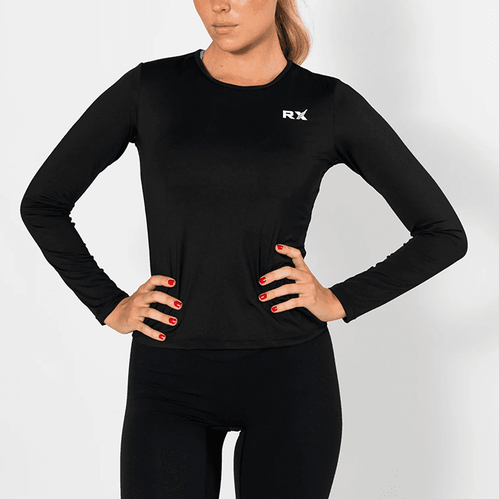 Diane Long Sleeve Top, Black – från RX Performance – 337 kr – hos Bodystore