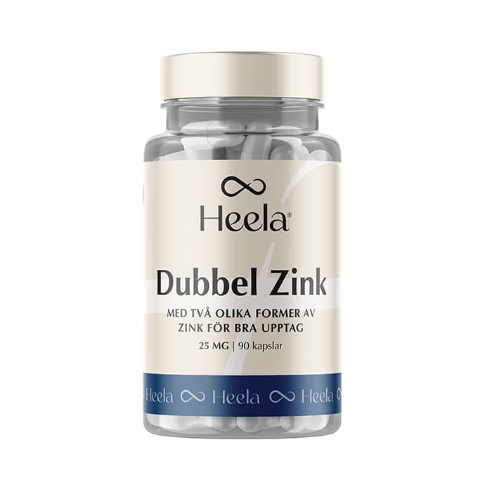 Dubbel Zink 60 kapslar – från Heela – 65 kr – hos Bodystore