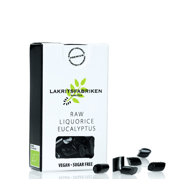 Lakritspastiller Eucalyptus 25 g – från Lakritsfabriken – 35 kr – hos Bodystore