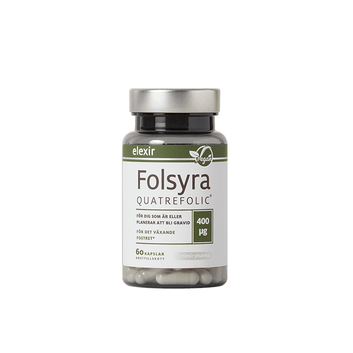 Folsyra 60 kapslar – från Elexir Pharma – 113 kr – hos Bodystore