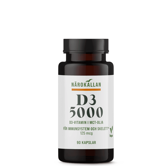 D3 5000 Vegan 90 kapslar från Närokällan – köp hos Bodystore