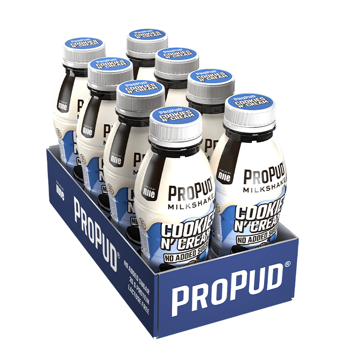 8 x ProPud Protein Milkshake, 330 ml, Cookies and Cream – från ProPud – 219 kr – hos Bodystore