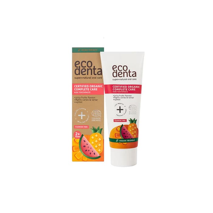 Organic Juicy Fruit Barntandkräm 75 ml – från Ecodenta – 79 kr – hos Bodystore
