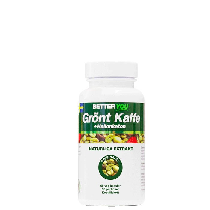 Grönt Kaffe + Hallonketon 60 kapslar – från Better You – 199 kr – hos Bodystore