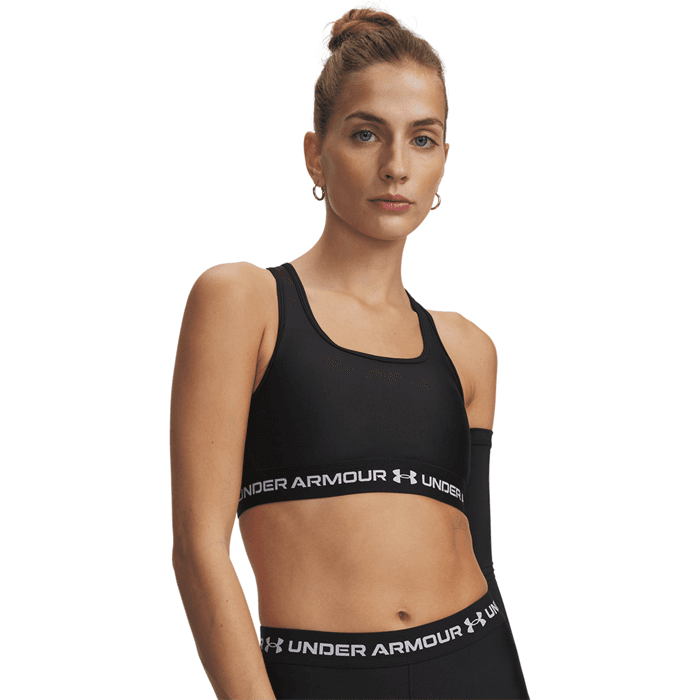 UA Crossback Sport-bh Vit Grå – från Under Armour – 399 kr – hos Bodystore