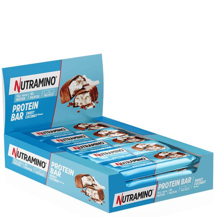 12 x Proteinbar Coconut – från Nutramino Fitness Nutrition – 329 kr – hos Bodystore