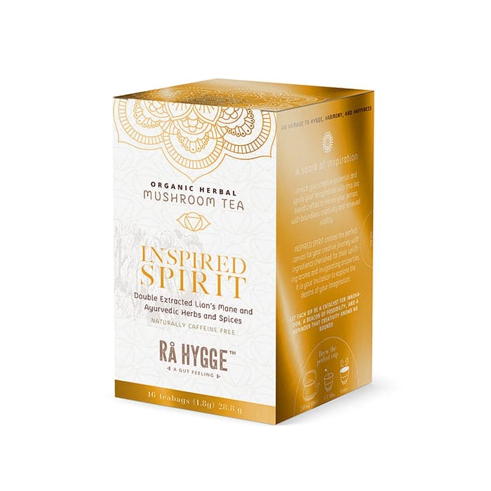 Örtte Inspired Spirit med Lion's Mane ekstrakt 16 bags EKO – från Rå Hygge – 79 kr – hos Bodystore