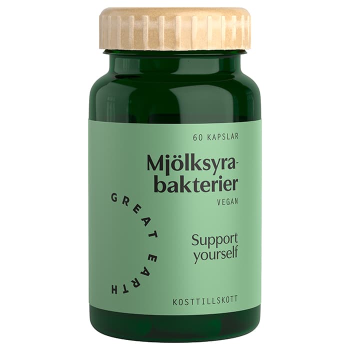 Mjölksyrabakterier 60 kapslar – från Great Earth – 258 kr – hos Bodystore
