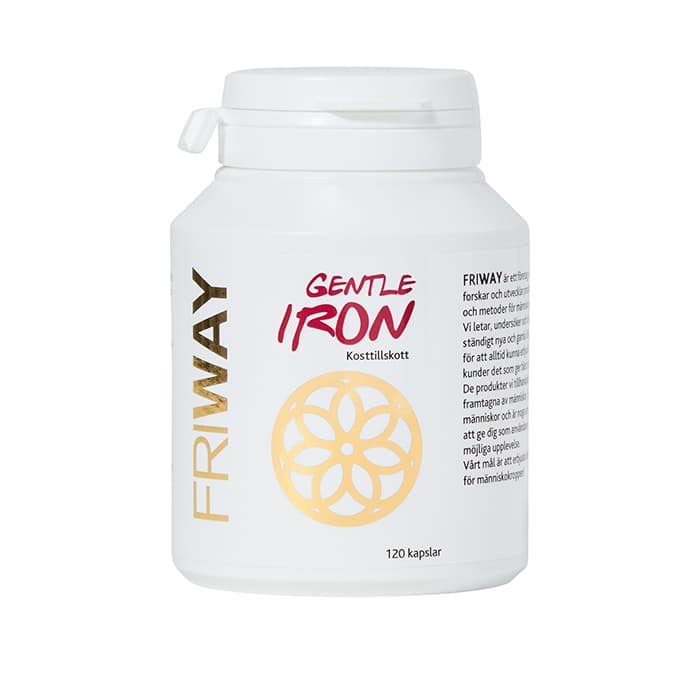 Gentle Iron (Järn) 120 kapslar – från Friway – 229 kr – hos Bodystore