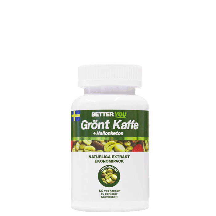 Grönt Kaffe + Hallonketon 120 kapslar – från Better You – 368 kr – hos Bodystore