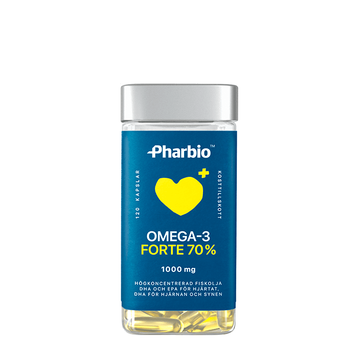 Omega-3 Forte 120 kapslar – från Pharbio – 249 kr – hos Bodystore