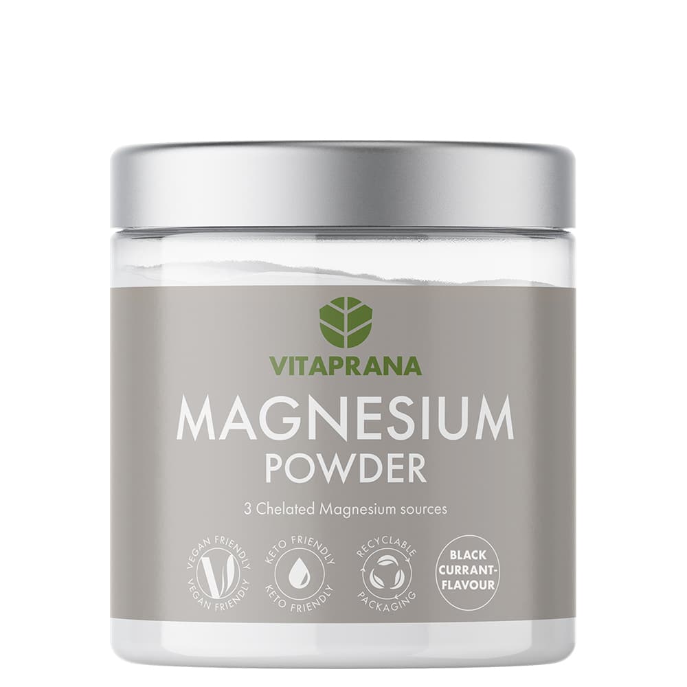 Magnesiumpulver 210 g – från Vitaprana – 249 kr – hos Bodystore
