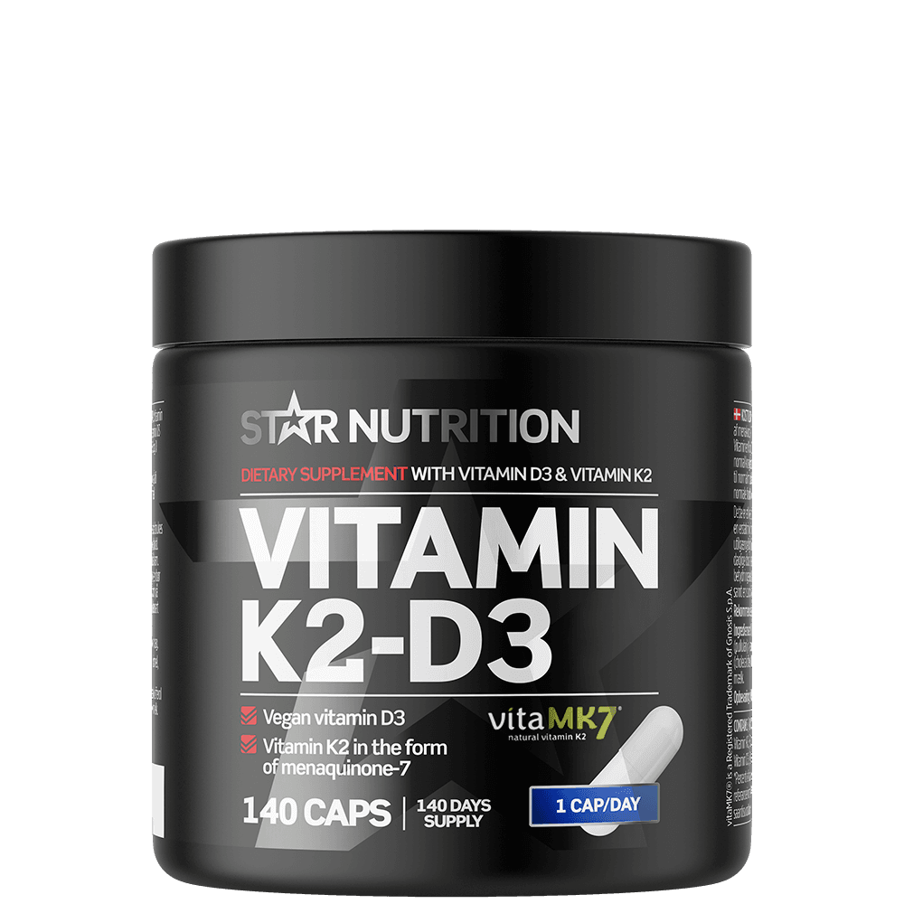 Vitamin K2-D3 140 kapslar – från Star Nutrition – 259 kr – hos Bodystore