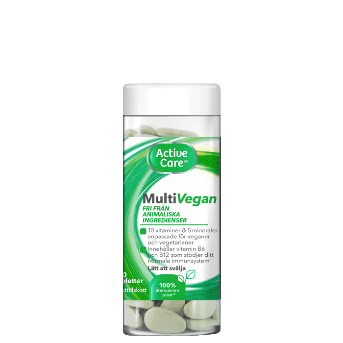 Multivitamin Vegan 120 tabletter – från Active Care – 89 kr – hos Bodystore