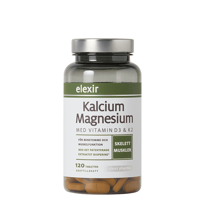 Kalcium Magnesium 120 tabletter från Elexir Pharma – köp hos Bodystore