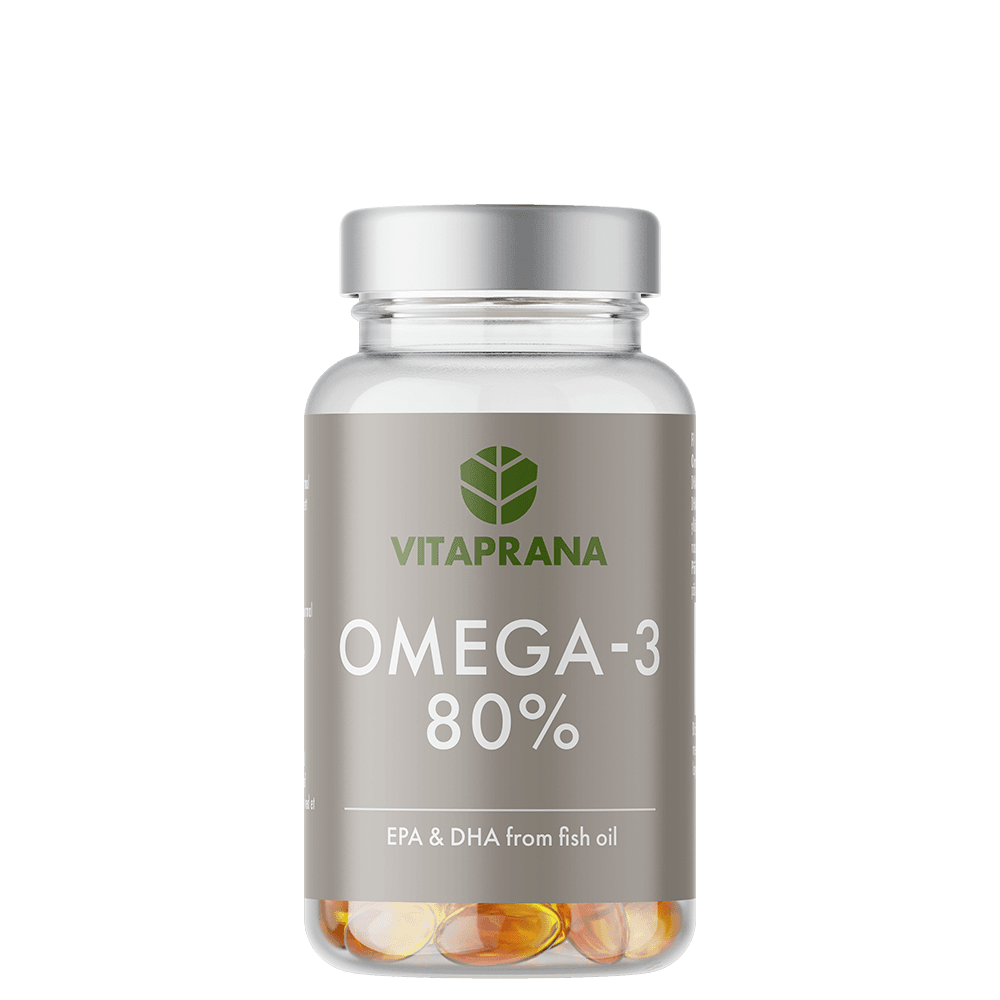 Omega-3 80% 100 kapslar – från Vitaprana – 167 kr – hos Bodystore