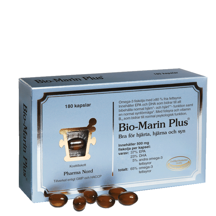Bio-Marin Plus 180 kapslar – från Pharma Nord – 339 kr – hos Bodystore
