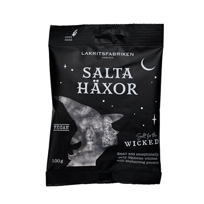 Salta Häxor 100 g – från Lakritsfabriken – 25 kr – hos Bodystore